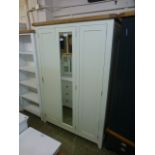 Hampshire Ivory Painted Oak Full Hanging Triple Wardrobe (12.