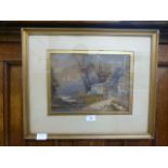 A framed and glazed watercolour titled 'In Windermere' signed James Bussell Smith