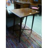 An Edwardian mahogany and satinwood banded occasional table