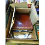 A tray of photograph albums etc.