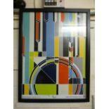 A framed and glazed London 2012 paralympic games advertising poster