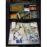 A box containing cigarette and trade cards