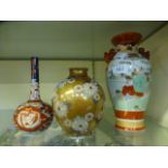 Three oriental vases,