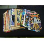 A selection of comics to include Spiderman, Beano etc.