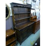 An early 20th century oak dresser,