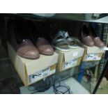 Three pairs of boxed unworn ladies shoes