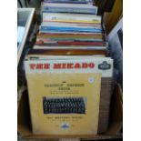 A box of LPs by various artists,
