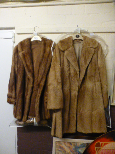 Two ladies fur coats
