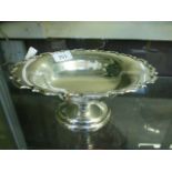 A silver hallmarked pedestal bowl approx weight 326g