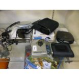 A selection of small electricals to include CD player, Walkman, CDs etc.