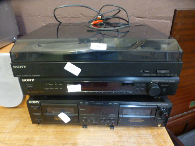 Sony hi-fi separates to include tape deck,