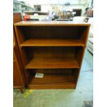 A teak bookcase