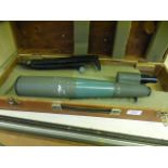 A cased Bisley Deluxe scope