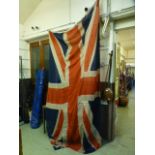 A large Union Jack flag