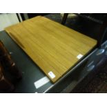 A wooden draining board