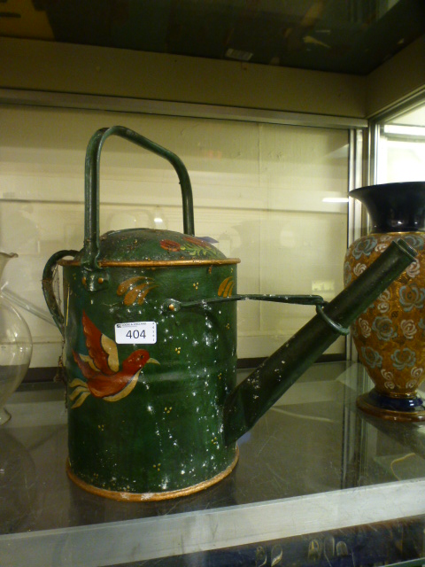 A barge ware style painted watering can