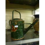 A barge ware style painted watering can