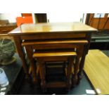 A nest of three reproduction occasional tables