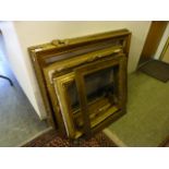 A selection of gilt picture frames