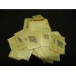 A quantity of small silk cigarette cards