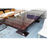 DAVIDSON THE GRACE DINING TABLE, Macassar Ebony finish, 290cm x 110cm x 76cm.