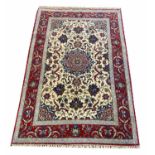 FINE SIGNED ISPHAHAN RUG, 170cm x 110cm,