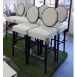 TONON & CO SPA RE SOLE BAR STOOLS, a set of six, by Fabrizio Gallinario, 123cm H.