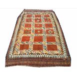 ANTIQUE QASHQAI KILIM, 275cm x 165cm.