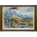 LUDWIG KLIMEK (Polish 1912-1992) 'Provençal Landscape', oil on canvas, signed lower right,
