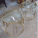 SIDE TABLES, a pair, 1960's French style, 45cm H.