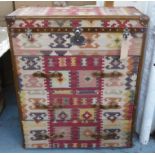 ANDREW MARTIN KILIM CHEST OF DRAWERS, 100cm x 47cm x 122cm.