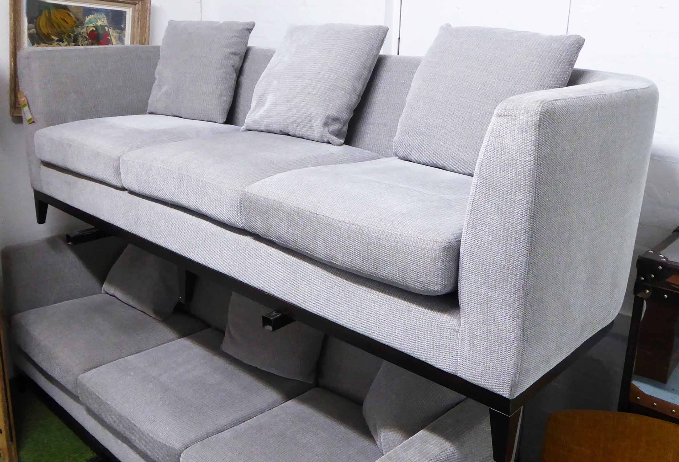 SOFA AND CHAIR COMPANY SOFA, contemporary grey finish, 230cm W.