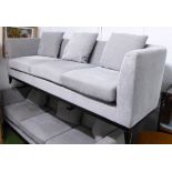 SOFA AND CHAIR COMPANY SOFA, contemporary grey finish, 230cm W.