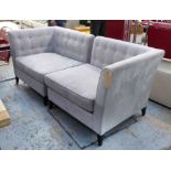 SOFA AND CHAIR COMPANY ARMCHAIRS, a pair, 80cm H.