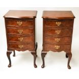 BEDSIDE CHESTS, a pair,