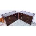 PORTA ROMANA CONKER SIDE CHESTS, a pair, 95cm x 45cm x 60cm.