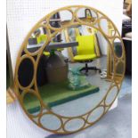 WALL MIRROR, 1950's French style, 120cm diam.