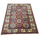 FINE KAZAK RUG, 185cm x 146cm,