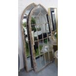 ORANGERY MIRRORS, a set of three, French provincial style, 159cm x 66cm.