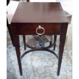 PORTA ROMANA CONKER SIDE TABLE, one drawer, 70cm H.