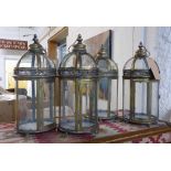 LANTERNS, a set of four, French provincal style, 55cm H.