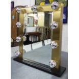 DRESSING MIRROR, Hollywood Regency style, 77cm H.