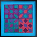 VICTOR VASARELY 'Szinky', 1990, original collage, signed centre right, titled,