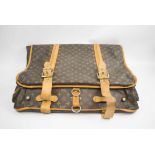 LOUIS VUITTON SUITCARRIER, monogram coated canvas with leather top handle and trims,