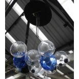 BOCCI CUSTER PENDANT LIGHTS, by Omer Arbel, a pair, 100cm drop approx.