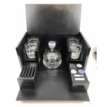 RALPH LAUREN VICE BOX, comprising four tumblers, decanter, cards, gambling counters and coasters,