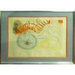 SALVADOR DALI 'Elijah and the Chariot', pochoir and dry point on Japan paper,