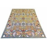 WILLIAM MORRIS DESIGN CARPET, 300cm x 225cm, all over design within a matching border.