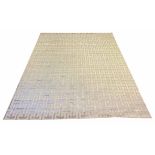 CONTEMPORARY ART DECO DESIGN SILK CARPET, 300cm x 240cm, geometric gold field.