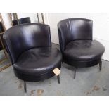 FLEXFORM FEEL GOOD SWIVEL CHAIRS, a pair, by Antonio Citterio, 70cm H.